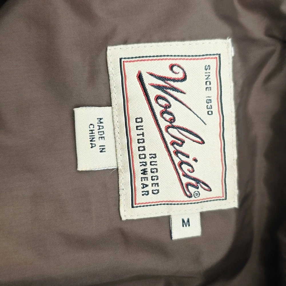 Woolrich Advantage Camo Gore-Tex Hunting Jacket Mens M Hooded Waterproof Brown